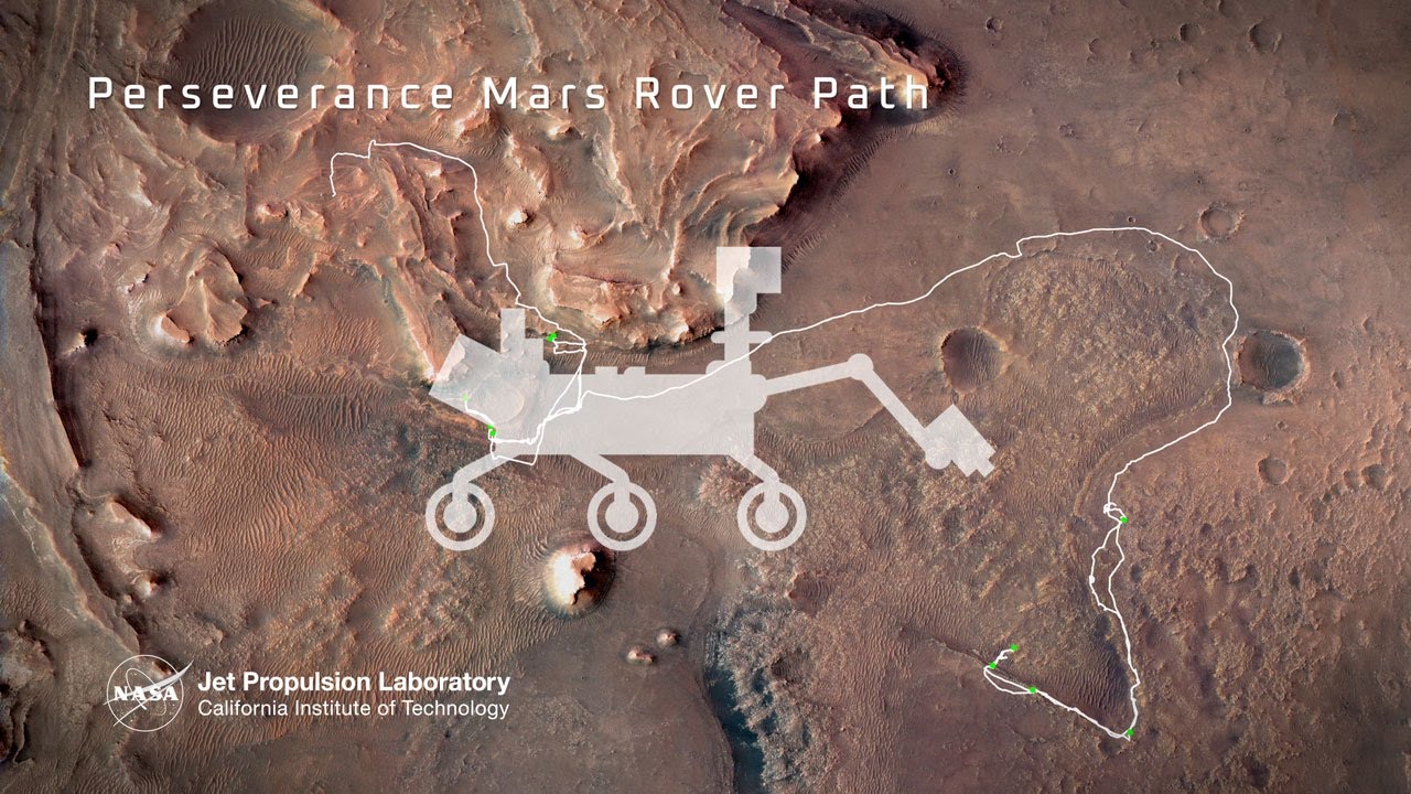 NASA’s Perseverance Rover Looks Back While Climbing Slippery Slope